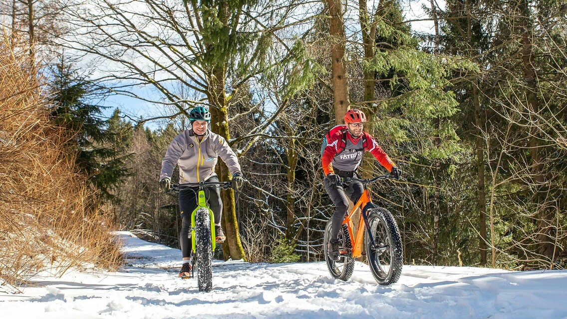 Winterradtouren in Oberhof, Thüringer Wald